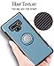 Hayder Galaxy Note 9 Case, Car Magnetic Kickstand 360 Degree Ring Holder Protection Cover (Cyan-blue)