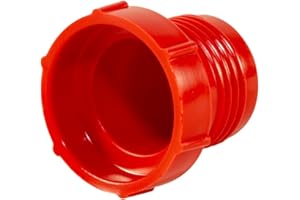 Caplugs PD-80 PD Series – Plastic Threaded Plug for Flared JIC Fittings, 500 Pack, Red LD-PE, Thread Size 3/4"-16 Open End Protection, Leak Prevention, Automotive, Hydraulic Systems (99191183)