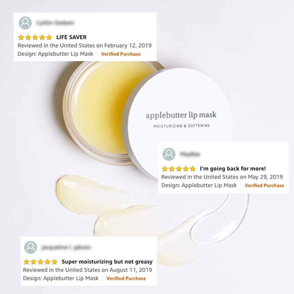 NOONI Applebutter Lip Balm with Shea Butter, AHAs, and Vitamins A, C & E | Moisturizing Lip Mask Overnight | Korean Skincare for Cracked Lip Repair | Cruelty-free, Gluten-free, Paraben-free : Beauty