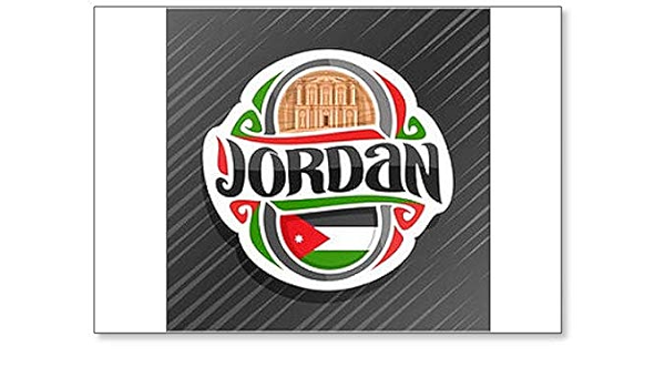 Imán para nevera, diseño de bandera de Jordania : Amazon.es ...
