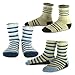 TeeHee Kids Boys Fashion Variety Cotton Crew 18 Pair Pack Gift Box (3-5Y, Vintage)