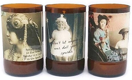 21 Oz - 3 Candle Gift Set with 3 Penetrating Scents, 7 ounces ea, 3 fragrances: Lemon Lavender, Blackberry Sage and Fresh Bamboo. Choose from 2 label styles: Vintage or Inspirational - YxY Health