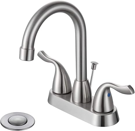Desfau Bathroom Faucet 360 Degree Swivel High Arc Spout 4 Inch