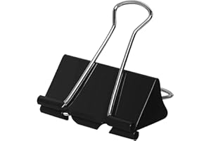 2 Inch Extra Large Binder Clips 48 Pack, Jumbo Paper Clips, Big Paper Clamps, Binder Clips Large Size for Home, School and Of
