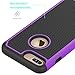 iPhone 8 Plus Case, iPhone 7 Plus Case, OEAGO [Drop Protection] [Shock Proof] Hybrid Dual Layer Rubber Plastic Impact Defender Rugged Hard Case Cover Shell for Apple iPhone 8 Plus / 7 Plus - Purple