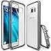 Ringke Fusion Compatible with Galaxy S7 Edge Case Brilliant Clear Minimal Hybrid Fortified PC Back TPU Bumper Impact Resistant, Shock Absorption for Galaxy S7 Edge - Smoke Black