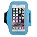 iPhone 6 / 6s Armband, iXCC Trek Series Sport Running Sweatproof Armband with Dual Arm-Size Slots for iPhone 6, 6s, 5s, 5, 5c, iPod MP3 Player - Blue