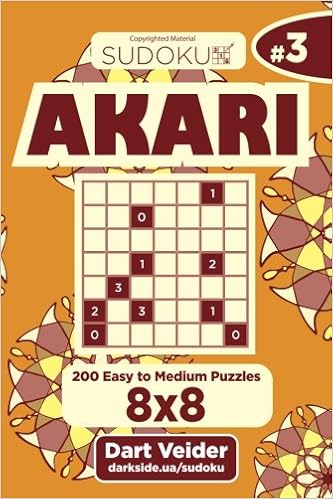 Sudoku Akari 200 Easy To Medium Puzzles 8x8 Volume 3 - 