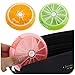 Weekly Pill Organizer, Round Pill Box, 7 Compartments Large Medicine Organizer Pocket Size Cute Pill Organizer for Pills, Fish Oil, Candies, Earrings, Beads, Paper Clips, Memory Card (Pink)