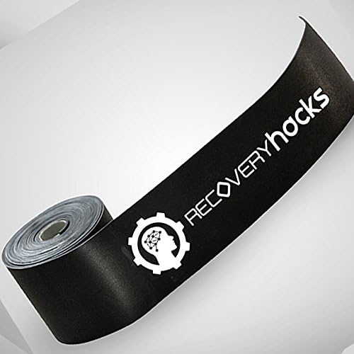 Mobility Bands Neuro Floss - Perfect for Improving Movement, Warming Muscles &amp; Reducing Soreness - Allergen Free! Incredible Elasticity - Tough &amp; Durable Build - 100% Natural Latex (Black 1-pack)