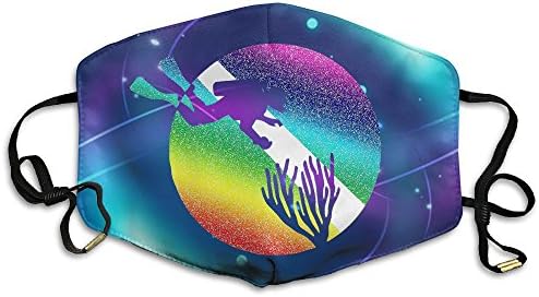 Ali2oaIq Adventure Rainbown Divers Unisex Dust Allergy Flu Masks Washable Activated Carbon Breath Healthy Safety Mouth Masks