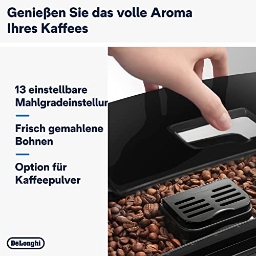 De’Longhi Magnifica S - Perfetto Kaffeevollautomat mit klassischem Milchaufschäumer, Espresso- und Cappuccino Kaffeemaschine, Bedienfeld mit Tasten, Schwarz (ECAM22.110.B) thumbnail 3