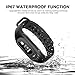 Fitness Tracker Blood Pressure Heart Rate ECG Monitoring For IPhone Android Phones Pedometer Calorie Sleep Tracker Waterproof - Black