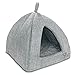 Pet Tent-Soft Bed for Dog and Cat by Best Pet Supplies - Gray Linen, 19