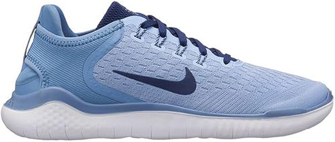 nike free rn 2018 blue running shoes