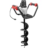 XtremepowerUS 1500W Electric Post Hole Digger Earth Auger with Reverse Function Dig Hole Fence Post Hole Digging, Tree Planting Include 6" Digging Auger Bit, 3/4" Shaft