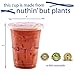 Eco Friendly Clear Cold Cups | Clear Compostable Cups - Plant Based PLA Cups | Blue Leaf Eco Products (16 oz with Lids)
