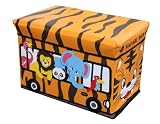 Home Basics Folding Ottoman, Safari Bus