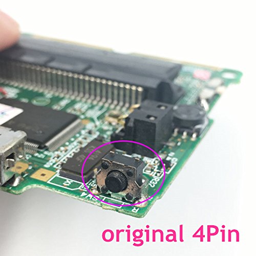 2PCS 4Pin L R Micro Switch Left Right Shoulder Trigger Button Replacement for Gameboy SP GBA SP Game Console