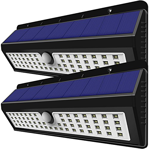ANKO 62 LED Solar Lights Outdoor Solar Powered Motion Sensor Light, Easy Installation; No-Wire Waterproof Security; Ultra Bright for Patio, Deck, Yard, Garden,Driveway,Outside (2 Pack)