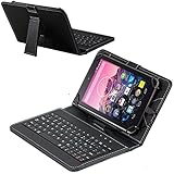 Navitech Black Micro USB Keyboard Case / Cover For 10