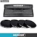 Neewer 4 Pieces 72MM Infrared Filter Set: IR720 IR760 IR850 IR950 with Pouch for Canon(EF 35mm f/1.4L, EF 85mm f/1.2L II, EF 135mm f/2L), Nikon (85mm f/1.4, 18 200mm f/3.5 5.6G) Lenses