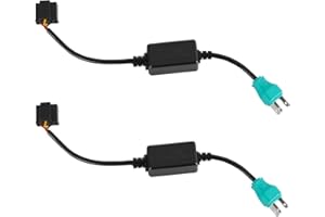 YEEGO DIRECT H4 HB2 9003 LED Headlight Decoder Anti-Flicker Harness Error Free Resistor Wiring Canbus Adapter Flash Warning Canceller Capacitor for Wrangler JK JL TJ LJ (2 Pack)