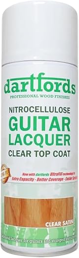 dartfords Satin Clear Nitrocellulose Guitar Lacquer 400ml Aerosol view 2