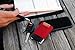NOMATIC Red Slim Minimalist Wallet- Everyday Carry Card Holder- Keys, Cash, Coin