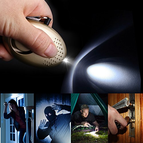 image for BELK 2 Pack Personal Alarm 140DB EDC Keychain Security Alarm with LED 