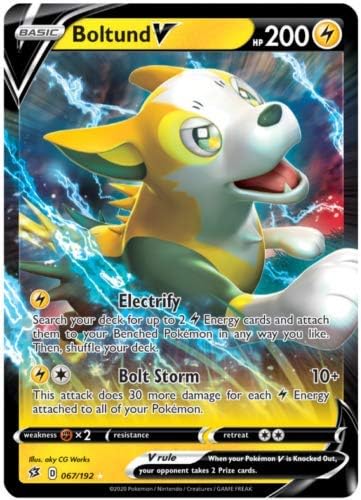 Boltund V 067 192 Ultra Rare Pokemon Sword And Shield Rebel Clash Amazon De Spielzeug