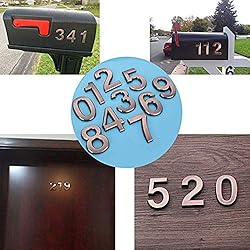 4 Inch Mailbox Number 0, Door Address Numbers