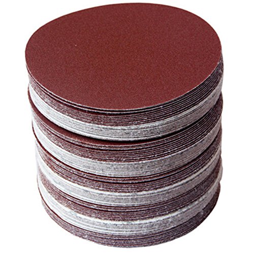 30pcs/set 6inch 150mm Round Sandpaper Disk Sand Sheets Grit 80/100/120/180/240/320 Hook & Loop Sanding Disc for Sander Grits CAIMEI SANDER