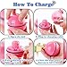 CHERRYLIFE Smart Interactive Cat Toy - 2019 Newest USB Rechargeable Cat Toy Ball, 360 Degree Self Rotating with Built-in Led Light,More Exercise for Your Kitty