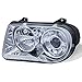 Xtune for 2005-2010 Chrysler 300C Clear Lens Projector Headlights Assembly Direct Fit LH+RH Set 2006 2007 2008 2009