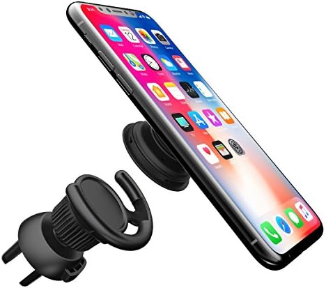 Car Mount Clip ,ALIENSX 360° Rotation Car Air Vent Phone Mount Holder Cradle Expanding Grip Stand Users (Black)