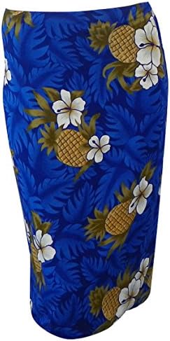 Summer Time Breeze Womens Floral Sarong Wrap (Medium, Blue)