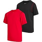 Black Bear Boys Active Shirt - 2 Pack Performance Dry Fit Shirts for Boys - Short Sleeve Kids Athletic Tshirts