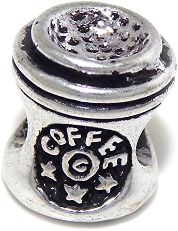 Silver Plated "Coffee Cup" Bead Charm