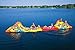 WOW Watersports 18-2000 Slide N Smile Floating 2 Lane Waterslide, 9 Feet Long