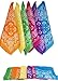 Petulia Neon Polyester Bandanas, 12 - Pieces