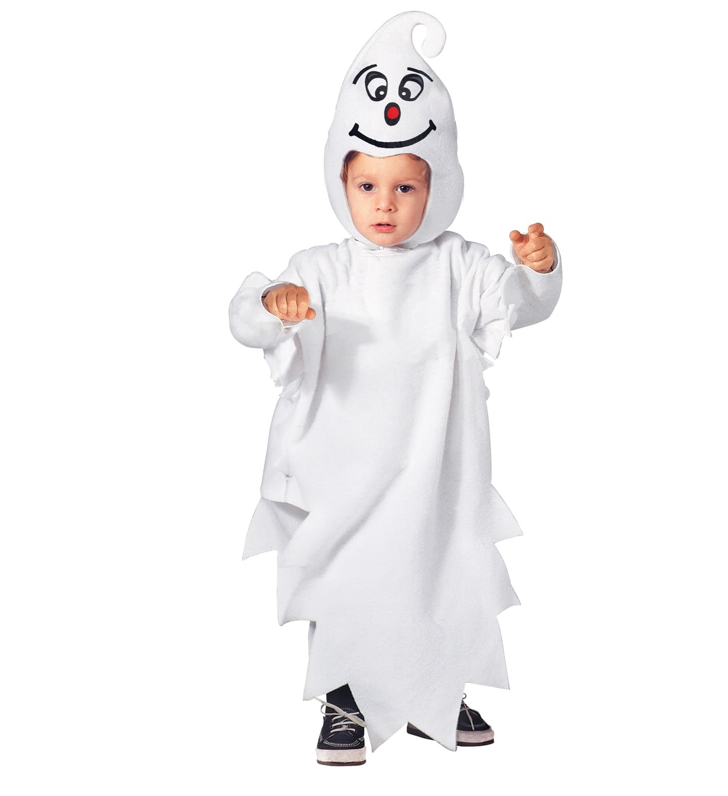 W WIDMANN MILANO Party Fashion - Children's Ghost Costume with Headpiece with Mask, Halloween, Carnival, Theme Parties