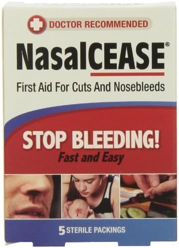 Nasalcease FirstAid Nosebleeds, 5-Count Box (Pack of 4) by NasalCEASE