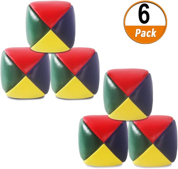 Amazon Com Heqishun 6 Pack Soft Juggling Balls For Beginners Juggle Balls Bulk Set For Juggler Kids And Adults Toys Games