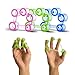 Finger Stretcher Hand Resistance Bands Hand Extensor Exerciser Finger Grip Strengthener Strength Trainer Gripper Set for Arthritis Carpal Tunnel Exercise Guitar and Rock Climbing