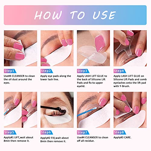 Libeauty Lash Lift Kit, Eyelash Perm Kit, LongLasting Curl for 68