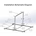 Gymmatsdirect Gymnastics Junior Training Bar - Adjustable Horizontal Kip Bar for Kids, 4.2' Wide 6' Long 36