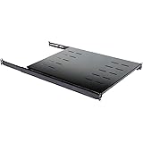 Raising Electronics Sliding Rack Server Shelf 1U 19'' 4 Post Rack Mount-Adjustable 15''-22''