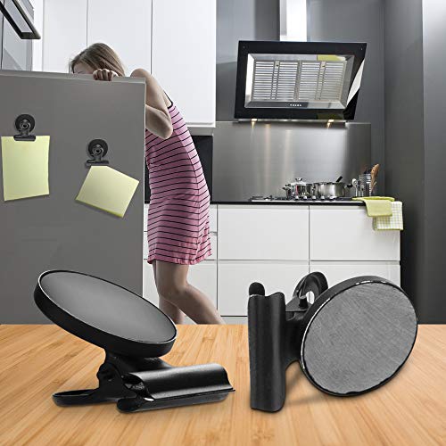 Wukong Strong Refrigerator Magnet Hook Clips with Neodymium Magnet, Magnetic Memo Note Clip Metal Clip Fridge Magnets Kitchen Magnets Calendar Magnets for Kitchen Office School Home Use, 12 Piece - Thumbnail 4
