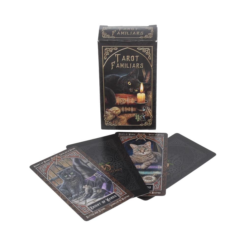 Nemesis Now Lisa Parker Tarot Familiar Cards – 78 Card Gothic Tarot Deck with Guidebook